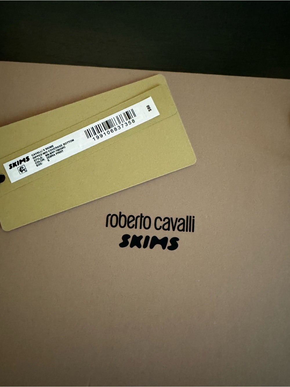 SKIMS x Roberto Cavalli Colab Limited Edition Swim Set!! Small, Zebra - Picture 10 of 11